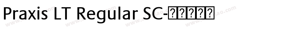 Praxis LT Regular SC字体转换